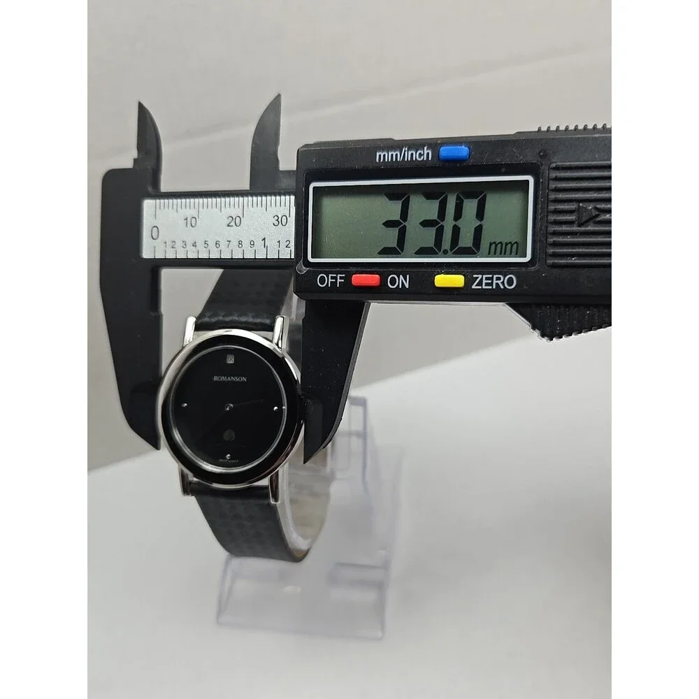 Romanson Seoul National Cemetery Black Dial Swiss Quartz Watch New Battery